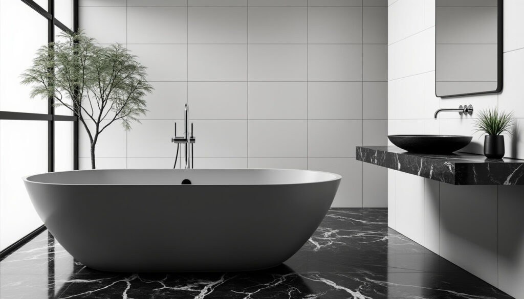 découvrez nos conseils pour aménager une salle de bain noir et blanc avec style. apprenez à harmoniser les contrastes, choisir les bonnes textures et optimiser l'espace tout en créant une ambiance élégante et moderne.