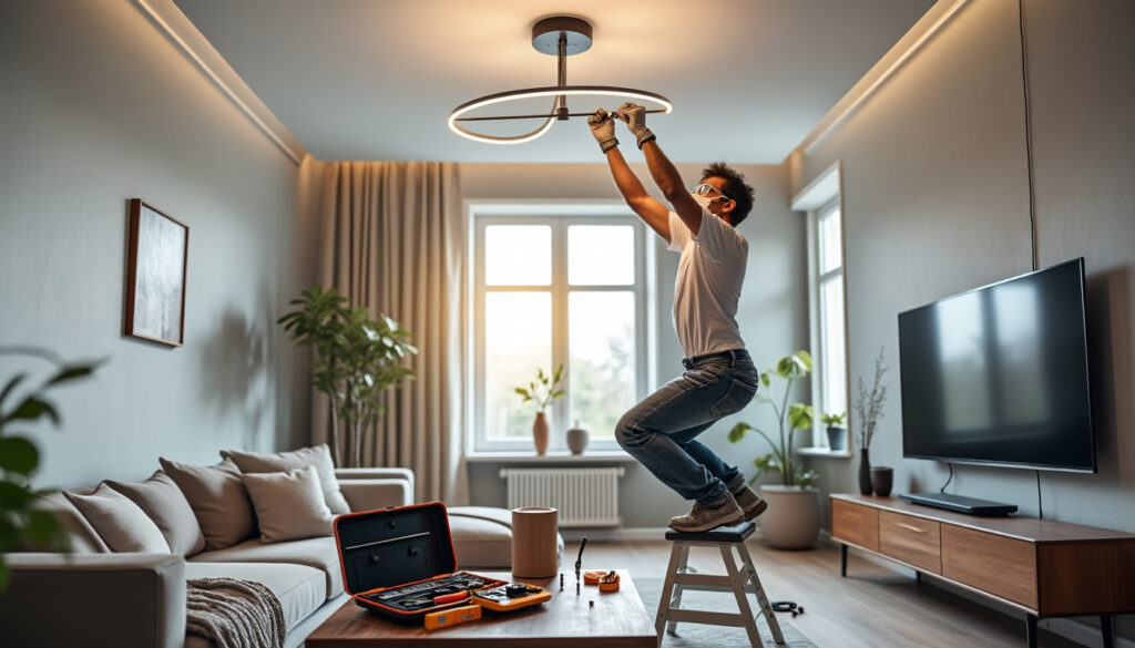 découvrez nos astuces simples et efficaces pour fixer un luminaire au plafond sans percer. suivez nos conseils pratiques et transformez votre espace sans endommager vos surfaces. idéal pour les locataires ou ceux qui souhaitent préserver leur plafond.
