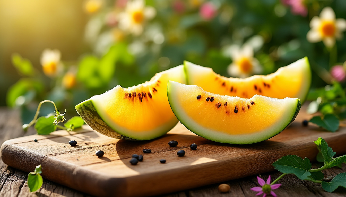 Découvrez les bienfaits de la pastèque jaune pour votre santé 4 découvrez les incroyables bienfaits de la pastèque jaune pour votre santé : riche en vitamines, hydratation optimale et propriétés antioxydantes. apprenez à intégrer ce fruit savoureux et nutritif dans votre alimentation quotidienne.