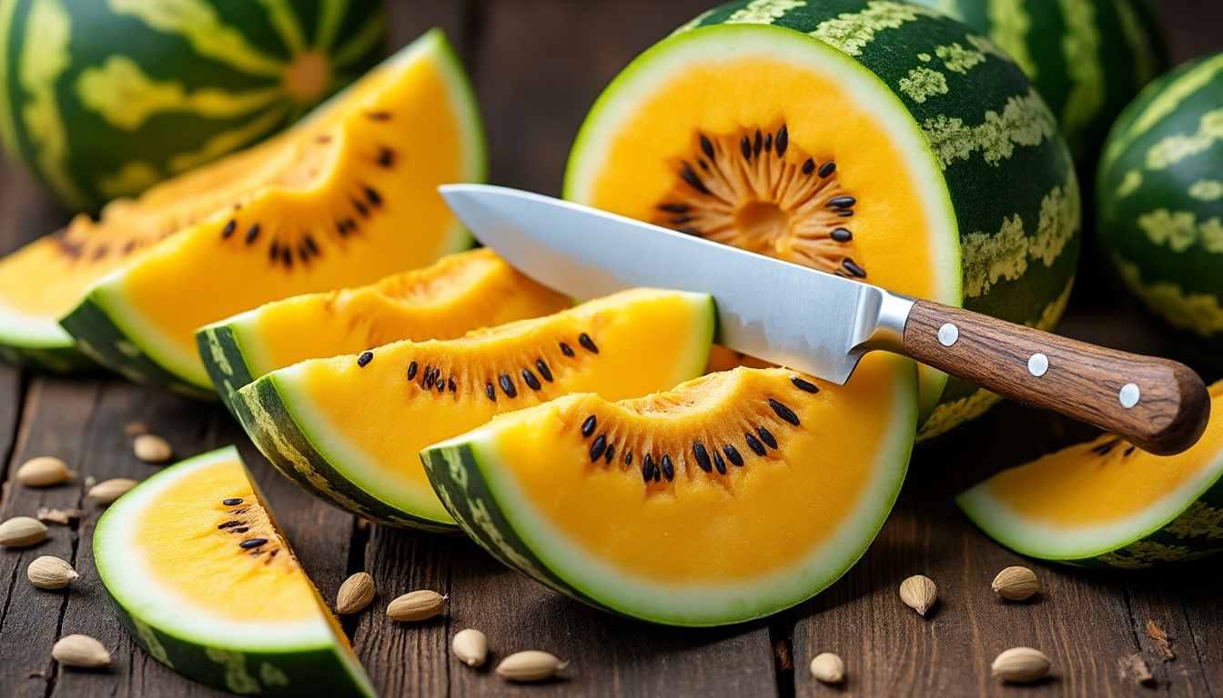 découvrez les bienfaits surprenants de la pastèque jaune pour votre santé. riche en vitamines et antioxydants, ce fruit délicieux hydrate votre corps, renforce votre système immunitaire et contribue à une peau radieuse. plongez dans les vertus de la pastèque jaune et intégrez-la à votre alimentation pour profiter d'une santé optimale.