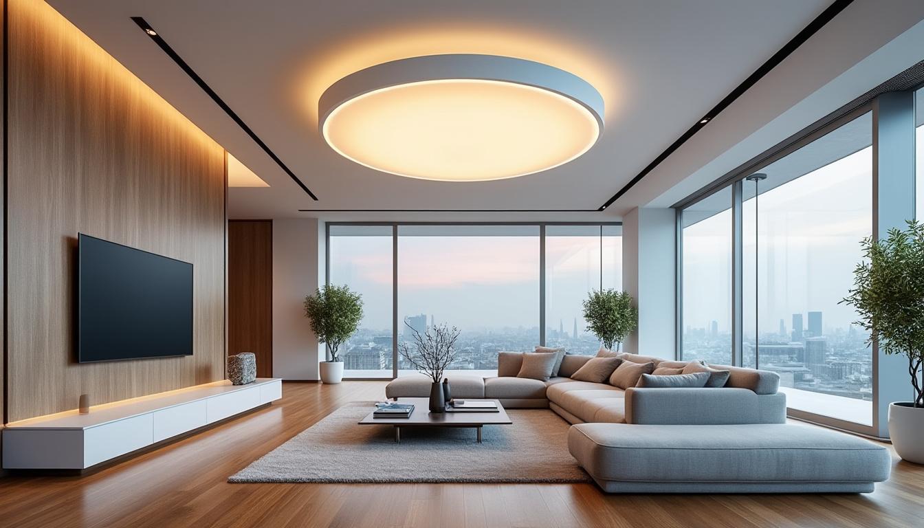 LuminaLight Connect : Le plafonnier connecté qui révolutionne votre intérieur ! 5 découvrez luminalight connect, le plafonnier intelligent qui transforme votre espace de vie. profitez d'une ambiance personnalisée grâce à son contrôle à distance et ses multiples scénarios d'éclairage. révolutionnez votre intérieur avec style et technologie !