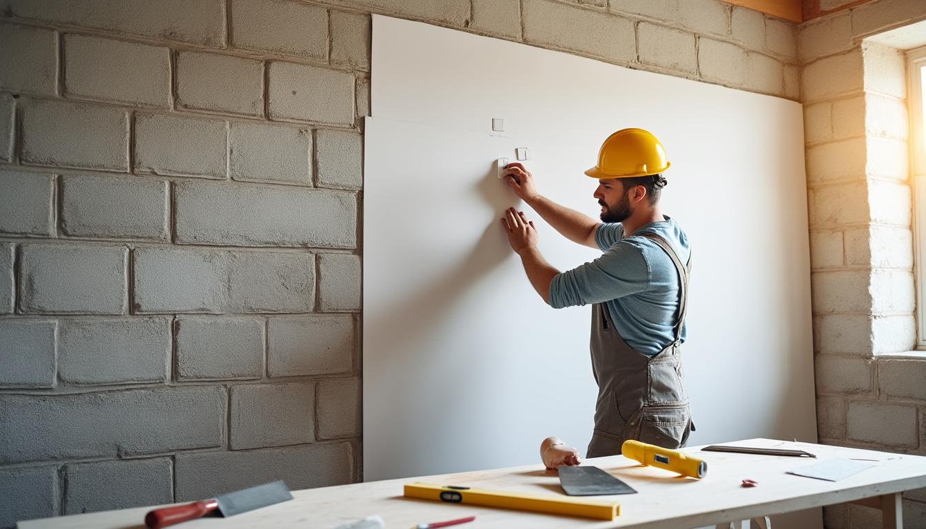 découvrez notre guide complet pour poser du placo sans utiliser de rails et obtenir un mur impeccable facilement et rapidement.