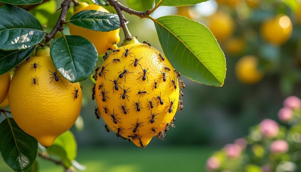 découvrez les causes de l'envahissement de fourmis sur votre citronnier et apprenez des solutions efficaces pour les repousser et protéger votre arbre.
