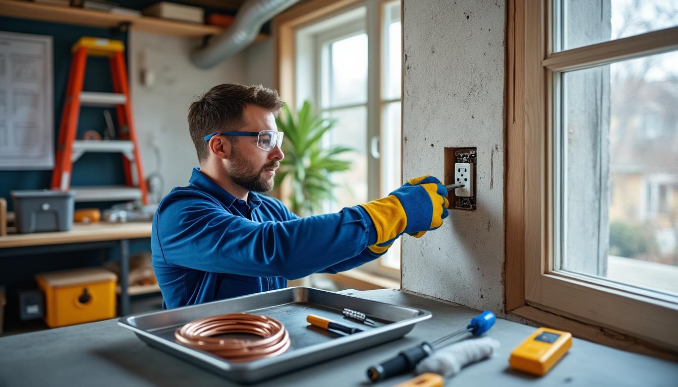 Installer une prise Ă©lectrique chez soi : guide simple et pratique pour tous 2 dĂ©couvrez un guide simple et pratique pour installer une prise Ă©lectrique chez vous en toute sĂ©curitĂ©, Ă©tape par Ă©tape, mĂȘme sans connaissances techniques.