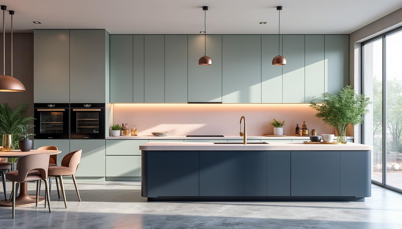 découvrez comment associer des teintes tendance avec un gris clair en cuisine pour un style avant-gardiste en 2026, alliant modernité et harmonie des couleurs.