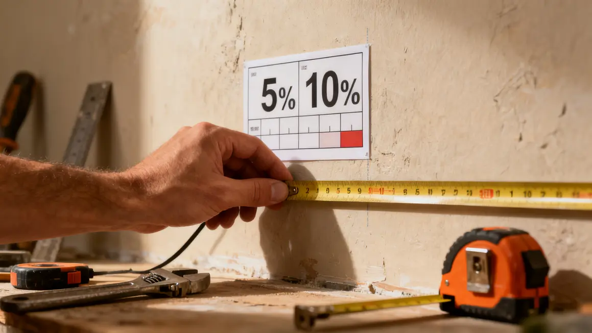1 mètre linéaire : comprendre les mesures avant travaux 4 Calcul mètre linéaire chantier main mètre ruban