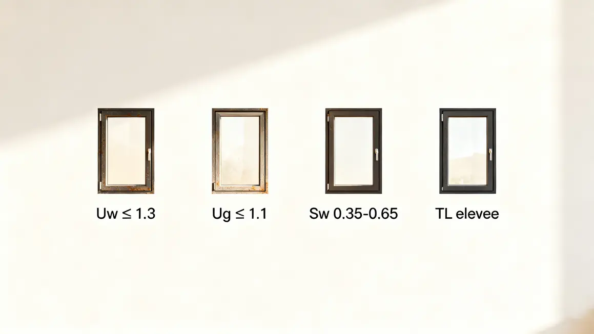 symboles coefficients techniques fenetres performantes