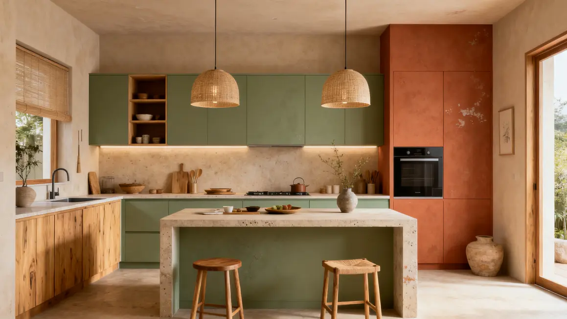 cuisine moderne 2026 bois clair japandi