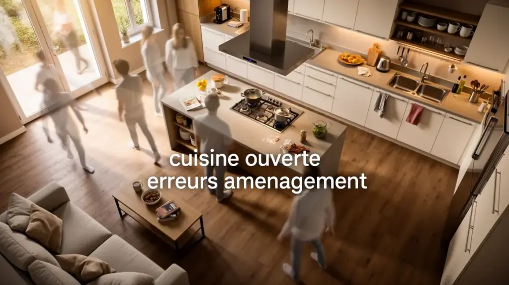 vue moderne de cuisine ouverte erreurs aménagement