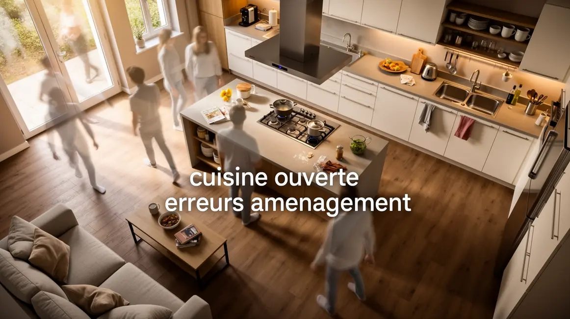 vue moderne de cuisine ouverte erreurs aménagement