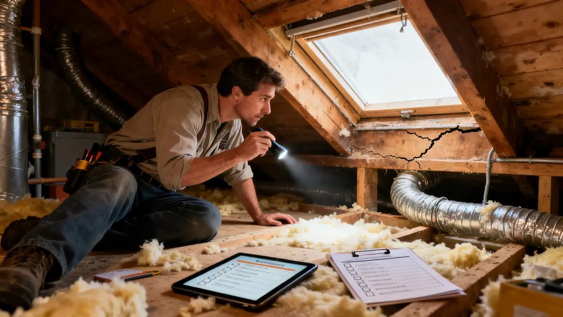 Inspection combles perdus et isolation