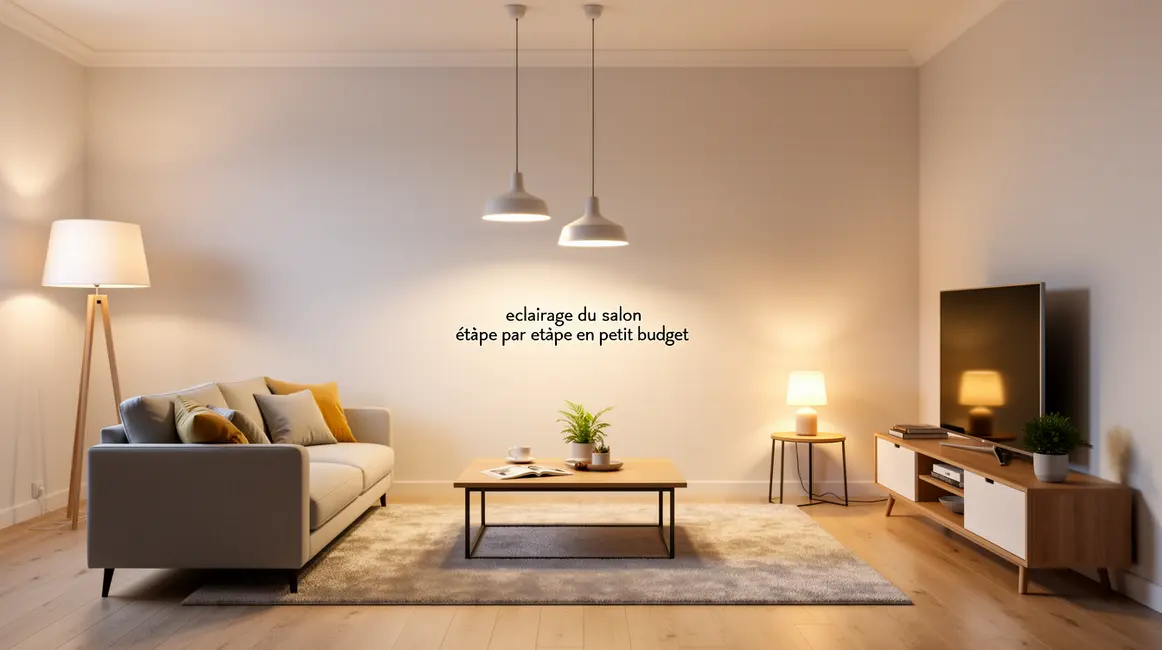 eclairage salon multiple sources petit budget