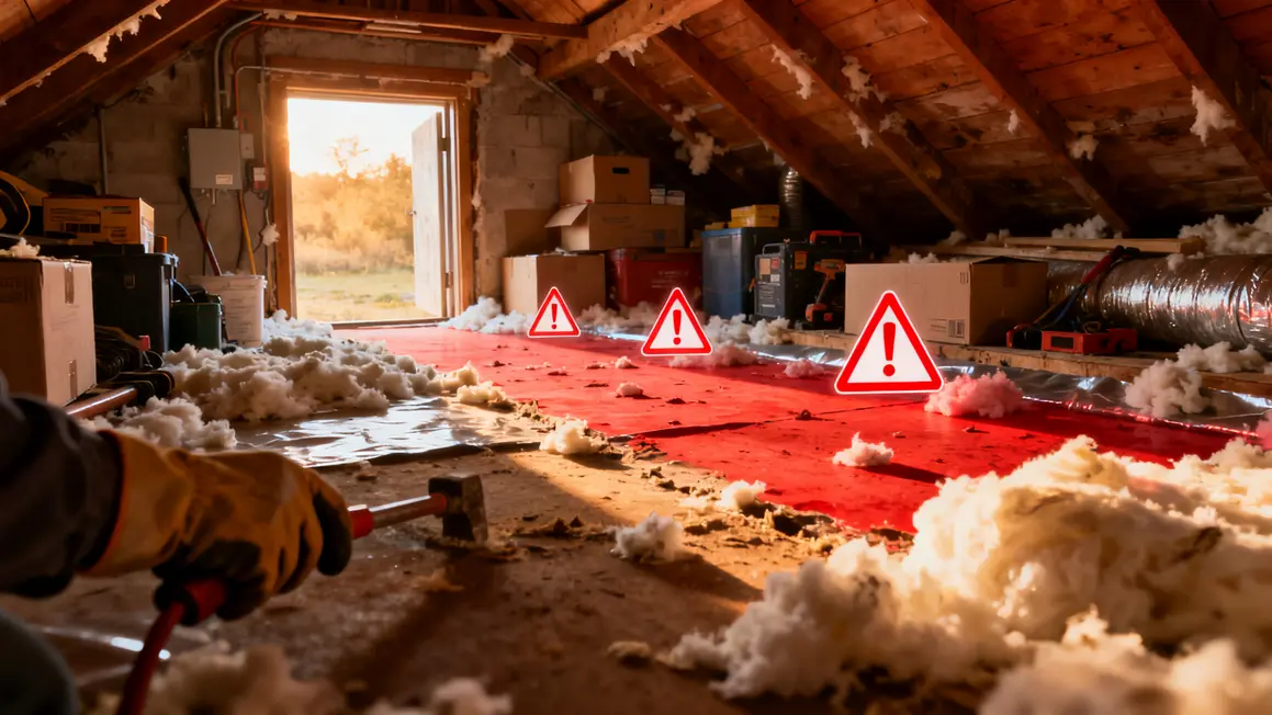 Isolation combles perdus mauvaise pose alerte