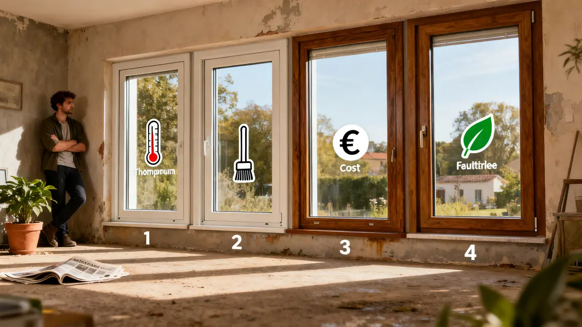 Bien choisir fenêtres performantes : méthode simple et fiable 4 comparatif fenetres performantes pvc aluminium bois mixte