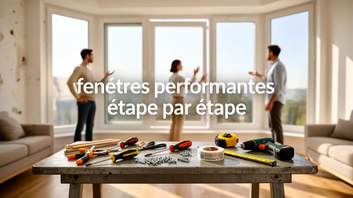 Comment réussir fenêtres performantes étape par étape 2 salon avec fenetres performantes double vitrage, personnes discutent