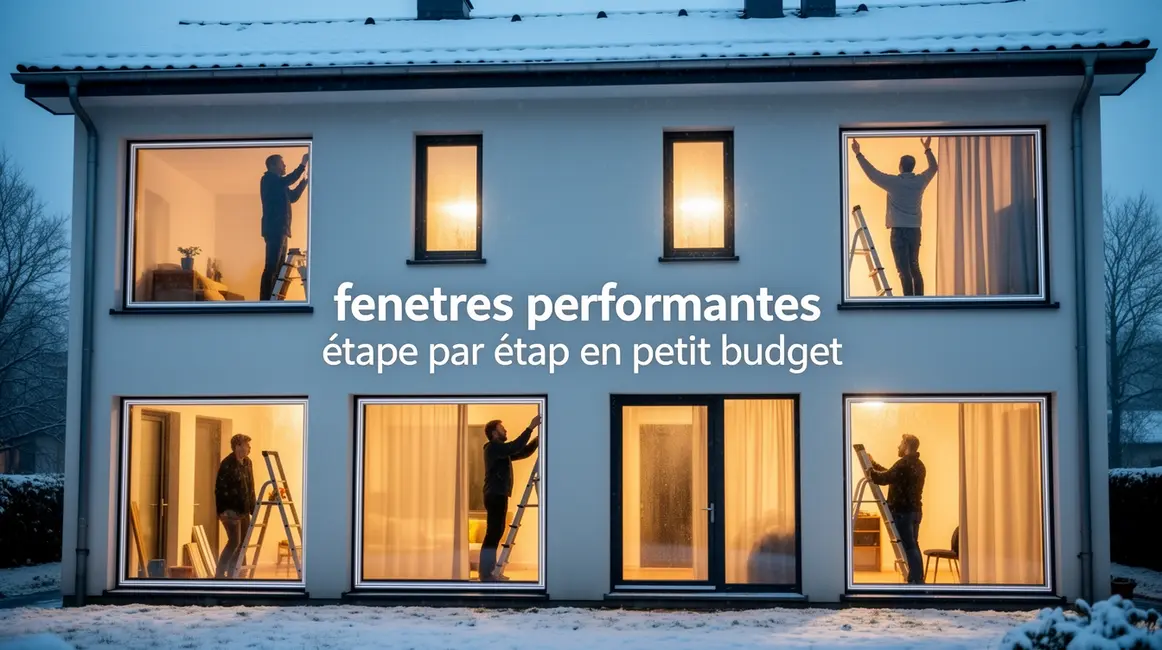 fenetres performantes vue maison moderne hiver joint economie