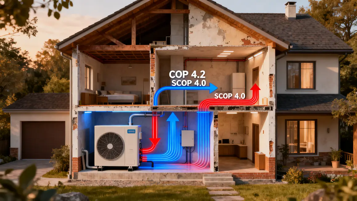 Schema cycle pompe a chaleur air eau