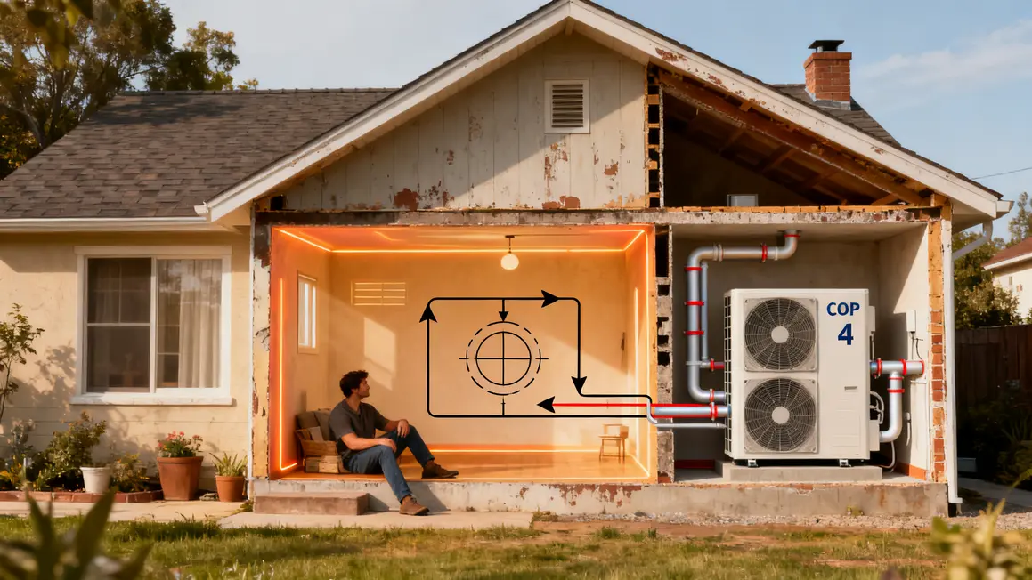 pompe à chaleur : guide pratique pour bien commencer en petit budget 3 fonctionnement pompe à chaleur schéma énergie COP