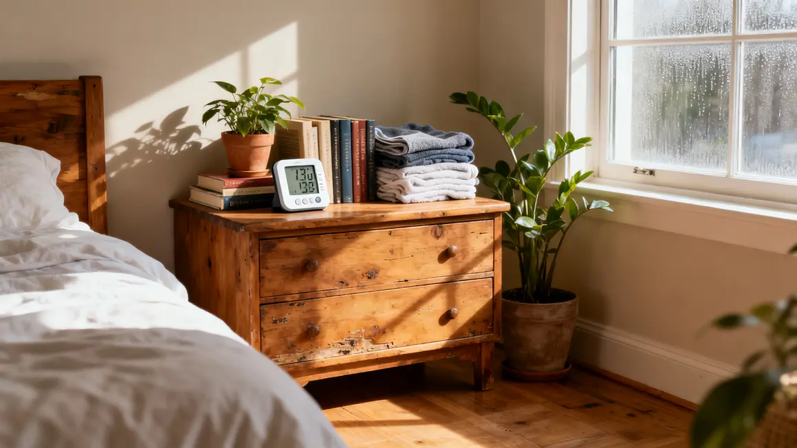 hygromètre chambre saine bois non abimé