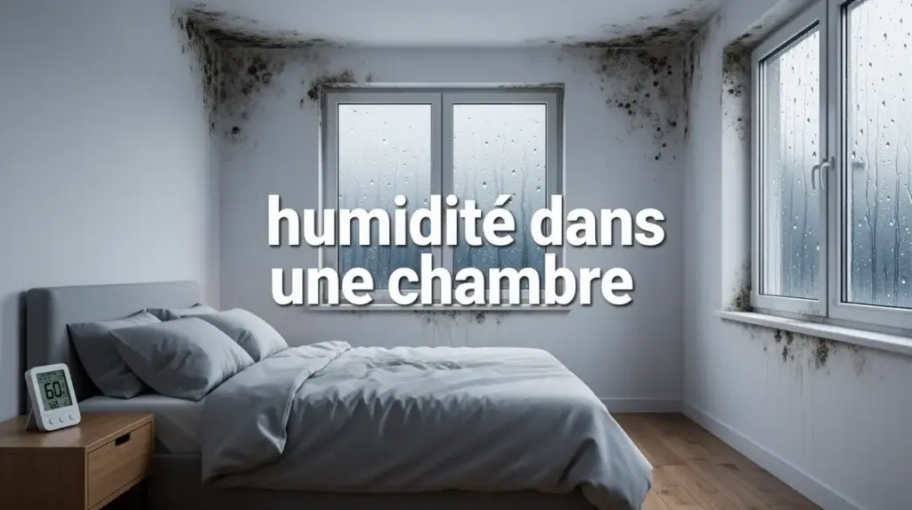 humidite dans une chambre photorealisme condensation hygrometre