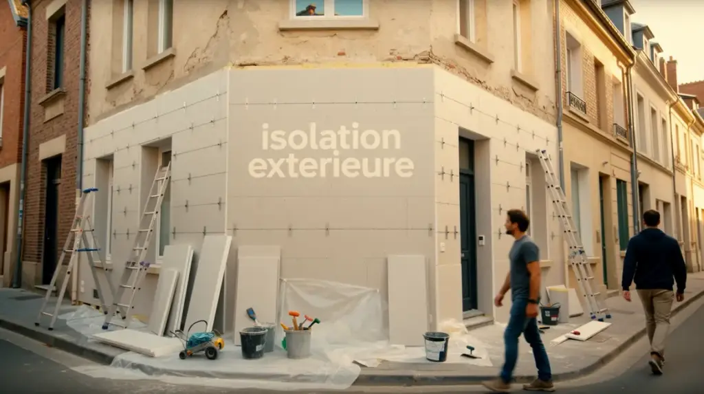 façade maison ville isolation exterieure
