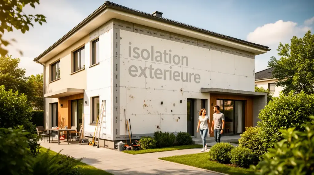 isolation exterieure sur maison contemporaine photorealiste