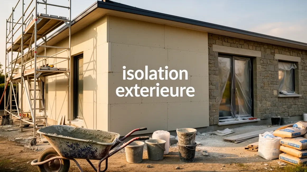 isolation extérieure : erreurs fréquentes à éviter 2 Isolation exterieure maison panneaux isolants chantier