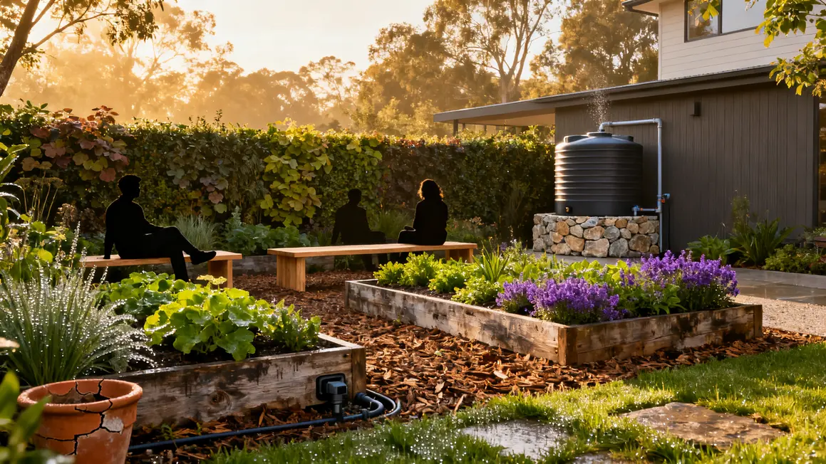 jardin paysager en 2026 : points clés à connaître 3 scène jardin moderne 2026 confort biodiversité arrosage automatique