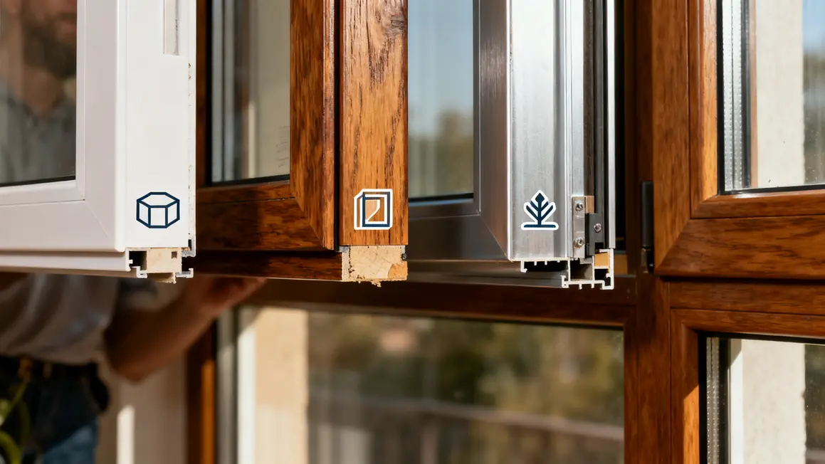 fenêtres performantes : guide pratique pour bien commencer 4 cadres fenetres PVC bois aluminium mixte performance