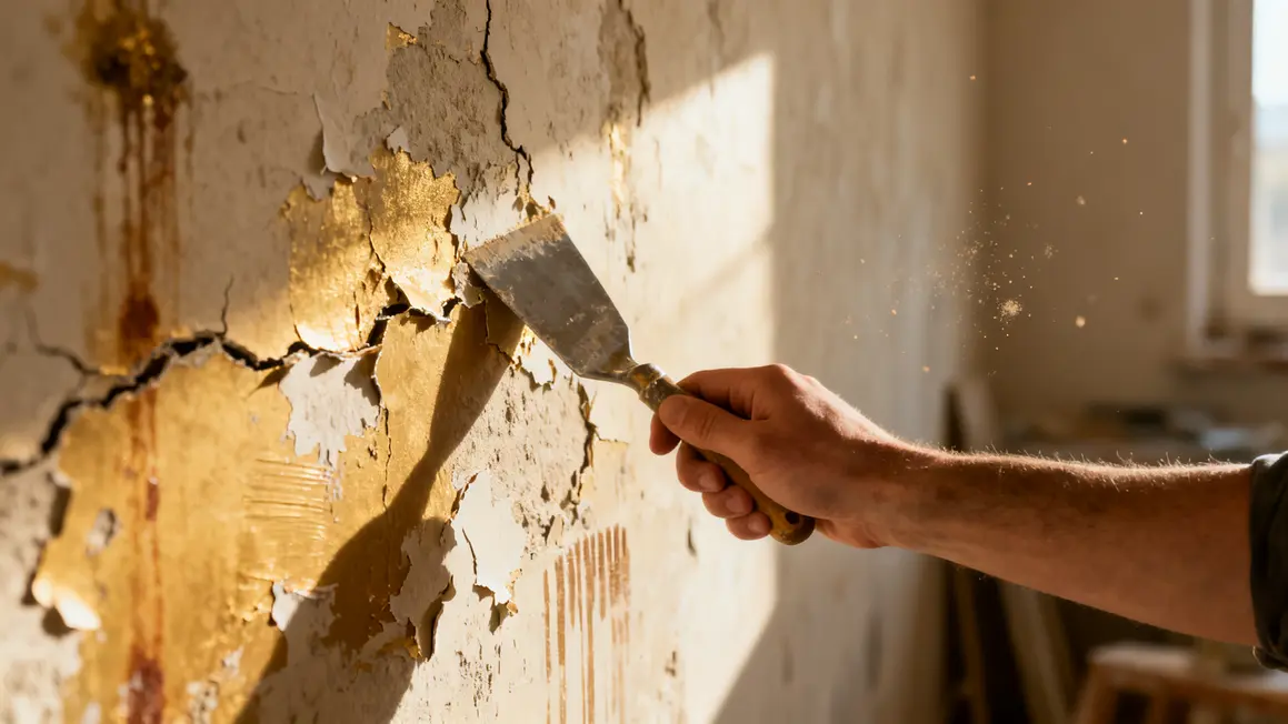 peinture interieure mur interieur fissure et adherence
