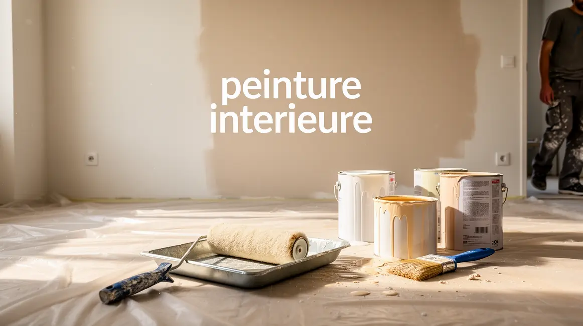 peinture intérieure murs clairs chantier budget