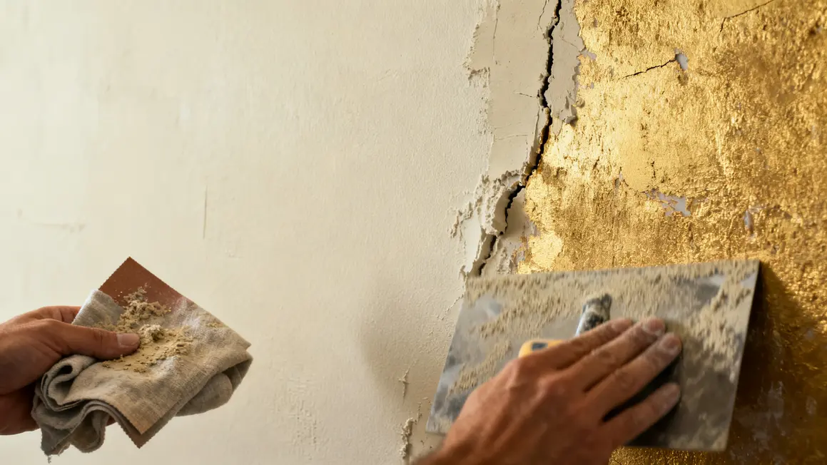 peinture interieure mur nettoye enduit ponce chantier propre