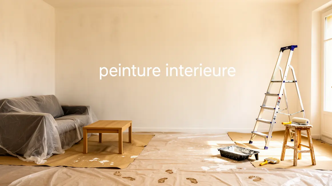 peinture interieure renovation piece fraichement repeinte
