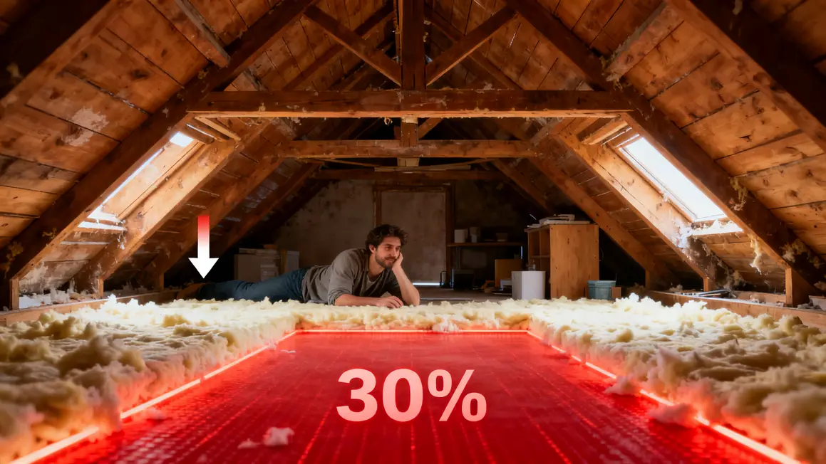 combles perdus : erreurs fréquentes à éviter en petit budget 3 Schéma pertes chaleur combles perdus 30% faible hauteur