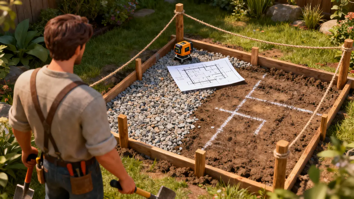 terrasse bois : guide pratique pour bien commencer en petit budget 4 plan terrasse bois delimitee avec preparation et outils