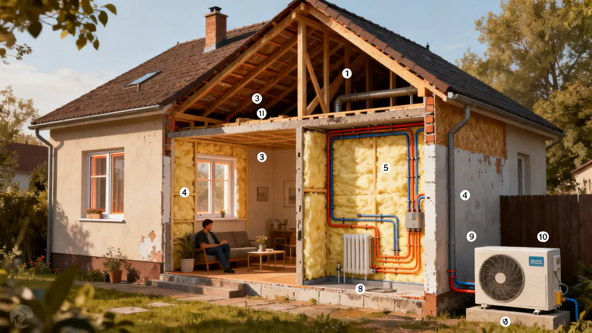 pompe à chaleur : checklist avant de se lancer 3 Maison isolation réseau chauffage unité extérieure