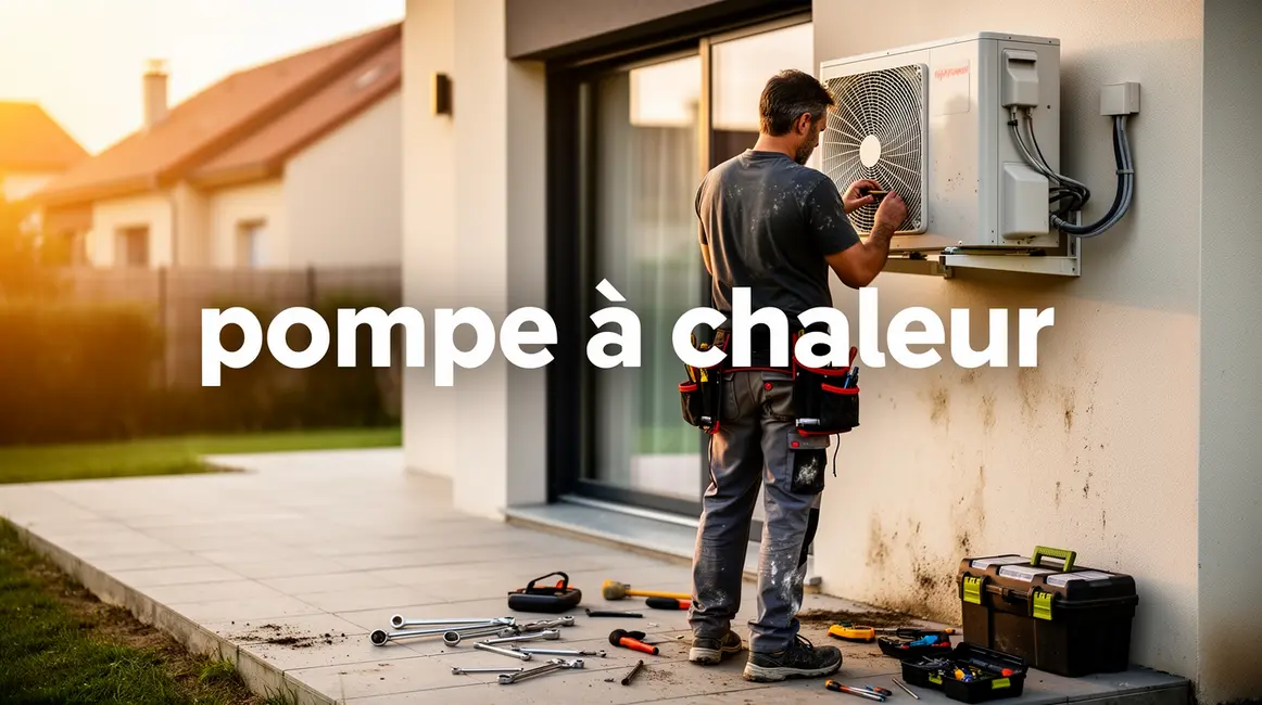 pompe à chaleur : checklist avant de se lancer 2 Installateur pose pompe à chaleur unité extérieure outils