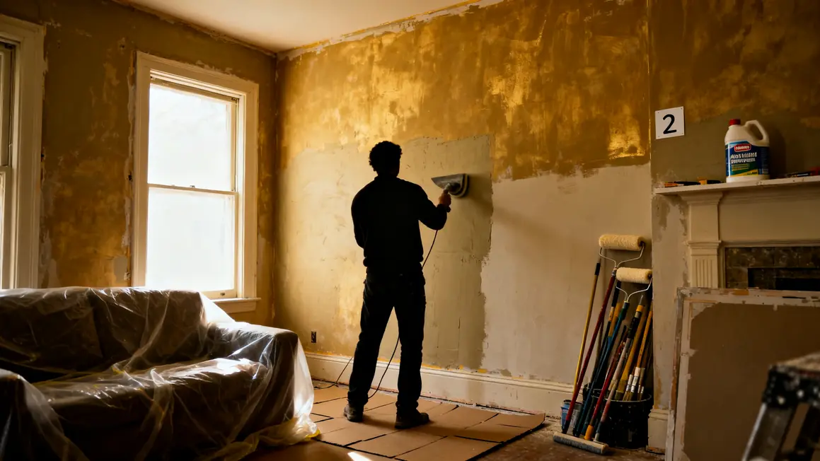 Préparer murs peinture intérieure budget