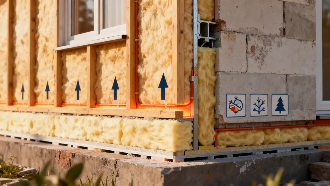 isolation extérieure : comparatif des options possibles 3 Coupe mur isolation extérieure suppression ponts thermiques