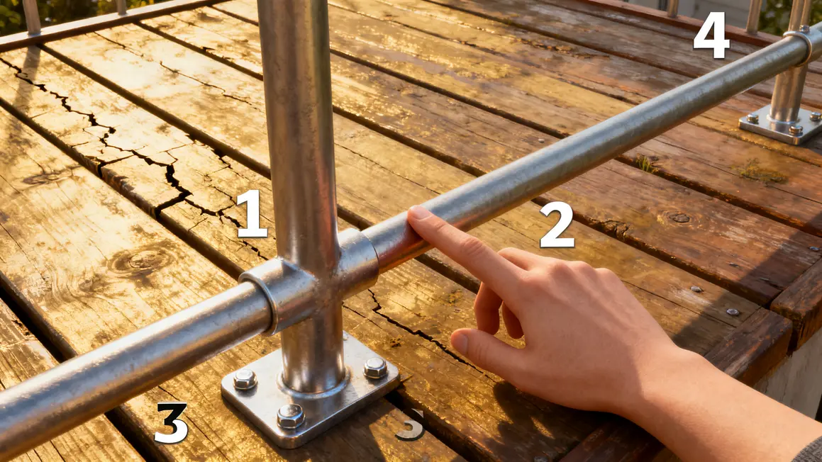 terrasse bois : priorités à vérifier en premier 3 Inspection sécurité et stabilité terrasse bois