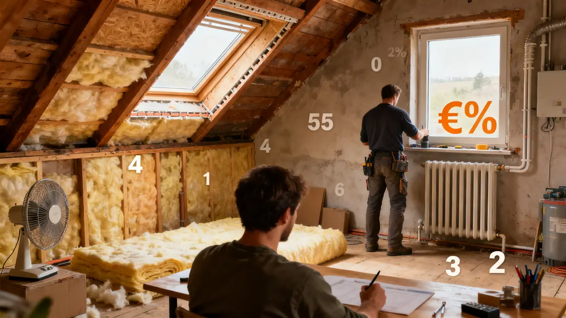 Tableau postes rénovation énergétique budget maîtrisé