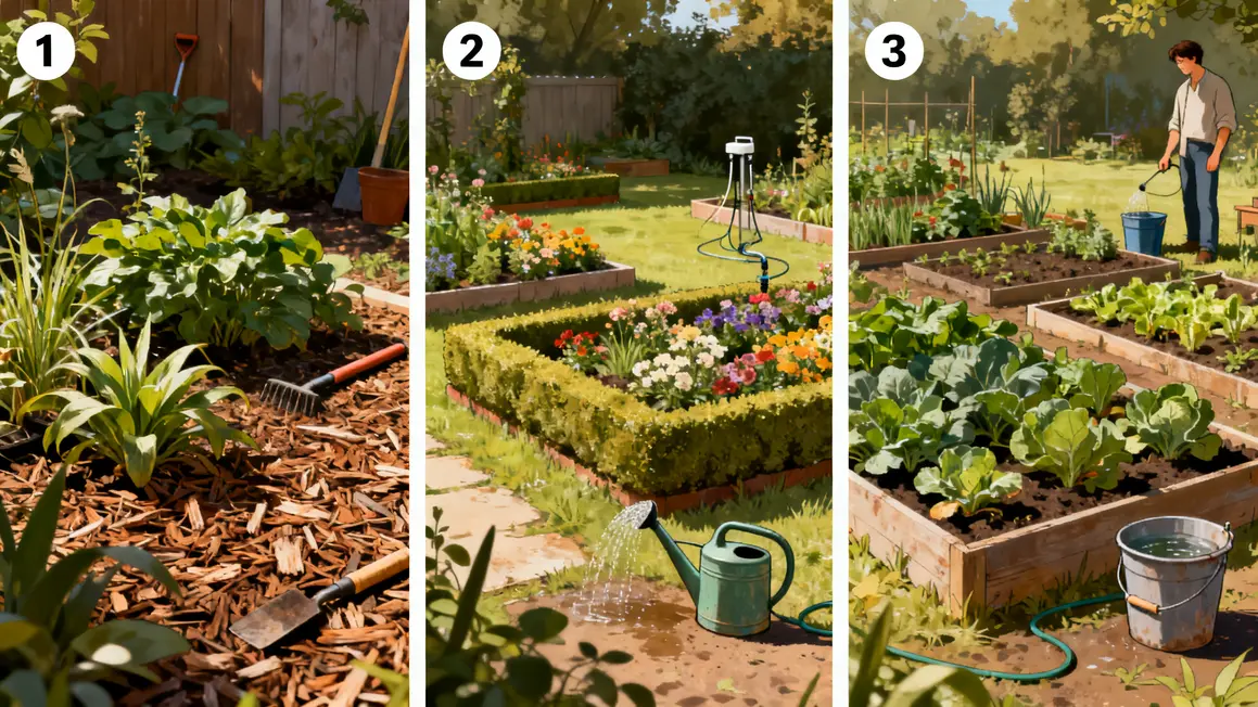 jardin paysager : questions à se poser avant d’agir 4 Types jardin paysager panneaux entretien faible mixte intensif