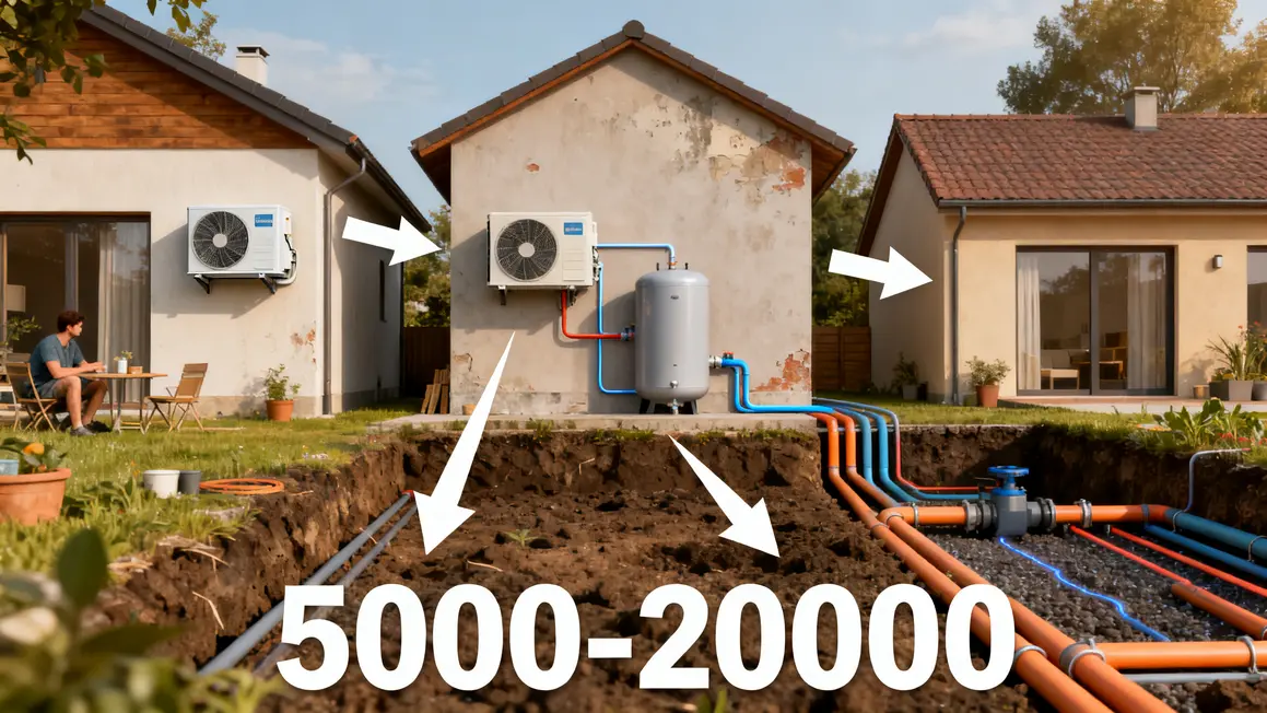 pompe à chaleur : guide pratique pour bien commencer en petit budget 4 types pompe à chaleur comparatif sources coût