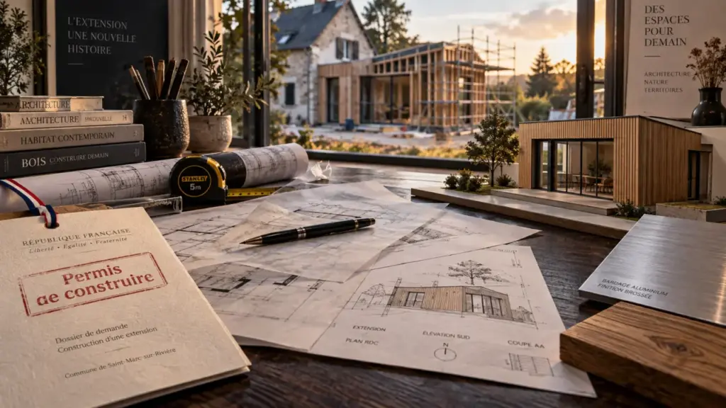 Extension de maison : plans et permis de construire pour agrandir l’espace