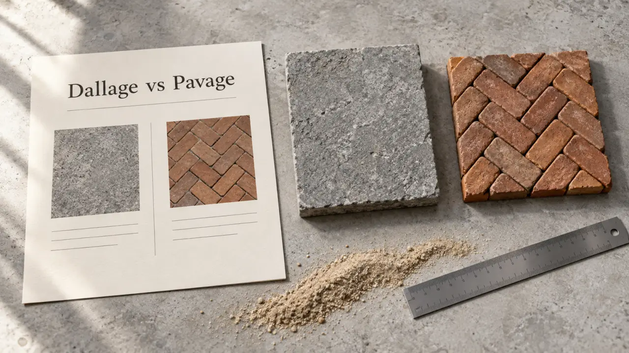 Pavage ou dallage extérieur : un support mal préparé fissure même la plus belle terrasse 2 Pavage dallage extérieur : fissures dues au support mal préparé