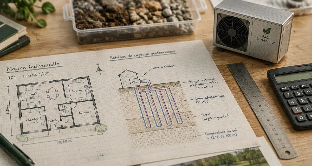 Chauffage en geothermie : terrain, captage et budget