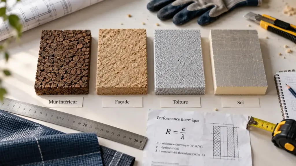 Panneau isolation thermique : choisir le bon matériau selon la paroi